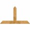 Ekena Millwork Portland Rough Sawn Timber Gable Bracket, Western Red Cedar, 60"W x 35"H x 2"D x 6"F, 14/12 Pitch GBW060X35X0206POR00RWR - alternate 1